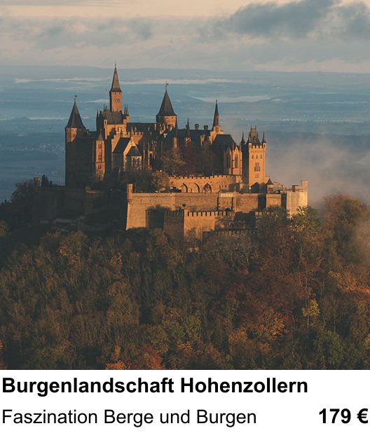 Experimenteller Fotoworkshop – Burgenlandschaft Hohenzollern und Faszination Berge und Burgen