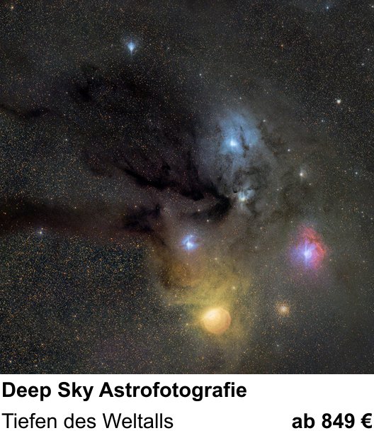 Experimenteller Fotoworkshop – Deep Sky Astrofotografie und Tiefen des Weltalls