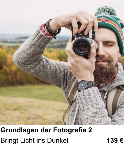 Intensiver Fotokurs zu Fotografie-Wissen vertiefen in Heidelberg