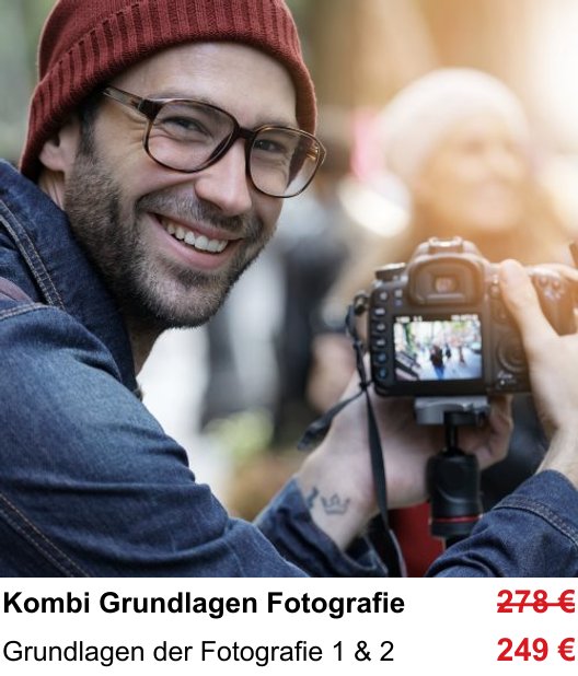 Intensiver Fotokurs zu Fotografie-Grundkurs Teil 1 und 2 in Heidelberg