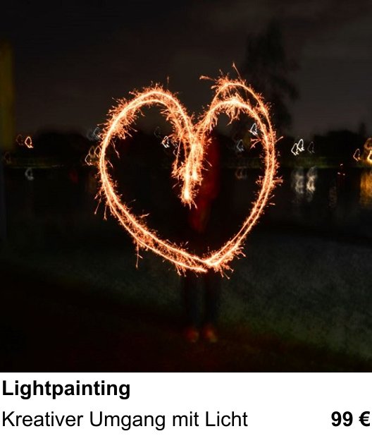 Intensiver Fotokurs zu Lightpainting in Heidelberg