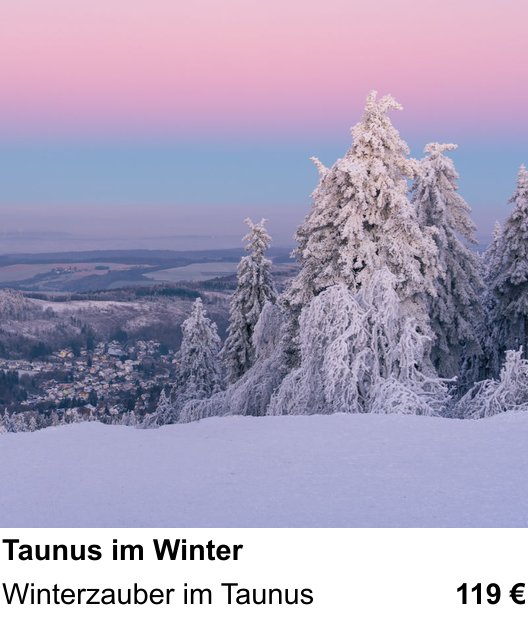 Experimenteller Fotoworkshop – Taunus im Winter und Winterzauber im Taunus