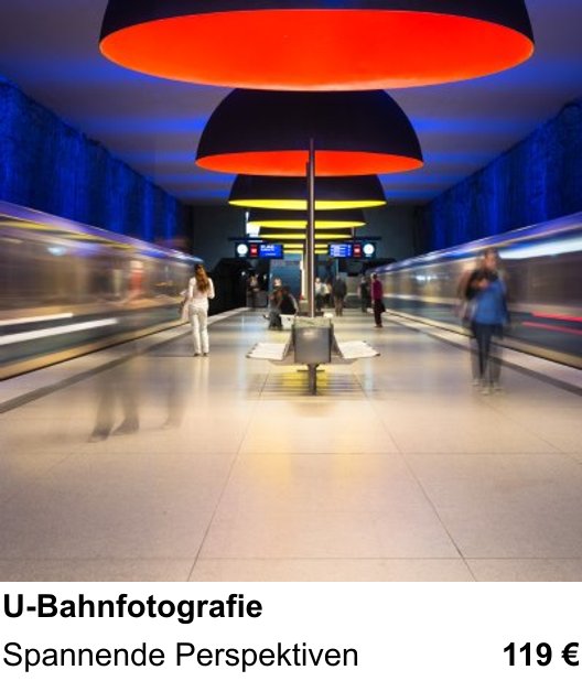 Intensiver Fotokurs zu U-Bahnfotografie in Heidelberg