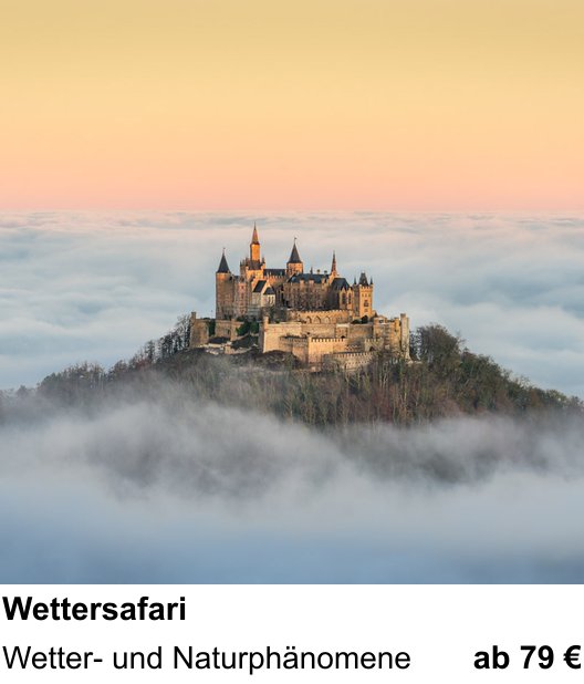 Experimenteller Fotoworkshop – Wettersafari und Wetter- und Naturphänomene