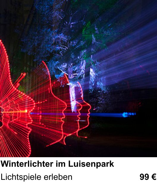 Experimenteller Fotoworkshop – Winterlichter im Luisenpark und Lichtspiele erleben