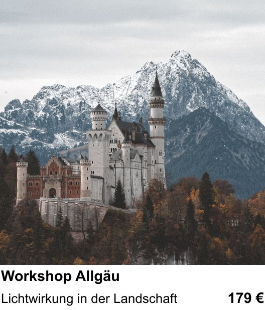 Experimenteller Fotoworkshop – Workshop Allgäu und Lichtwirkung in der Landschaft